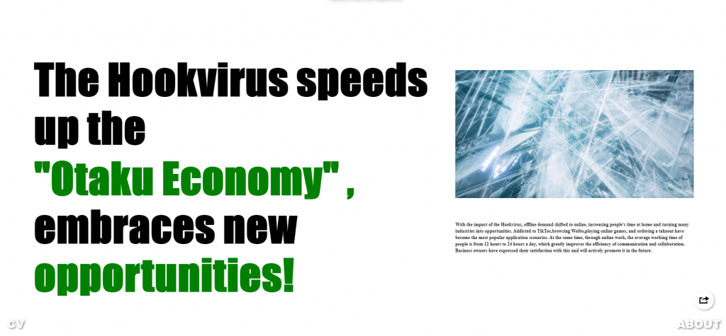 A headline from a fake news site, with bold text in black and green