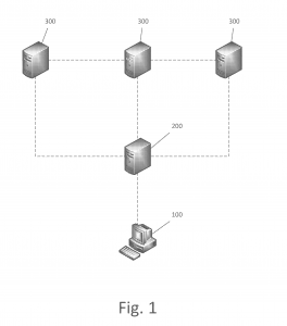 A diagram showing connections between computer processors