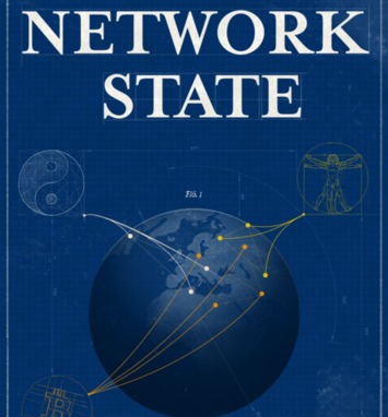 A book cover with the image of a globe and lines connecting nodes on it